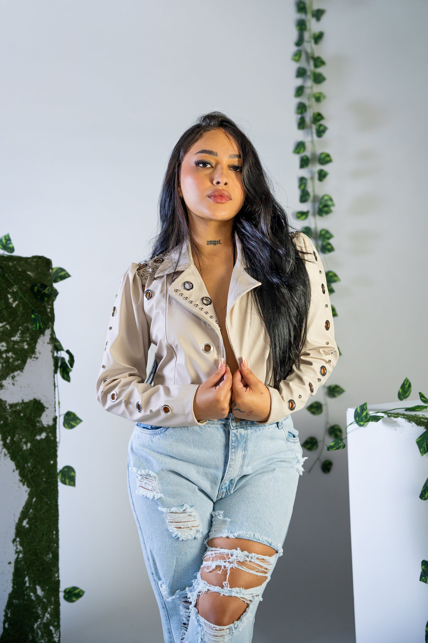 Chaqueta Taches Beige